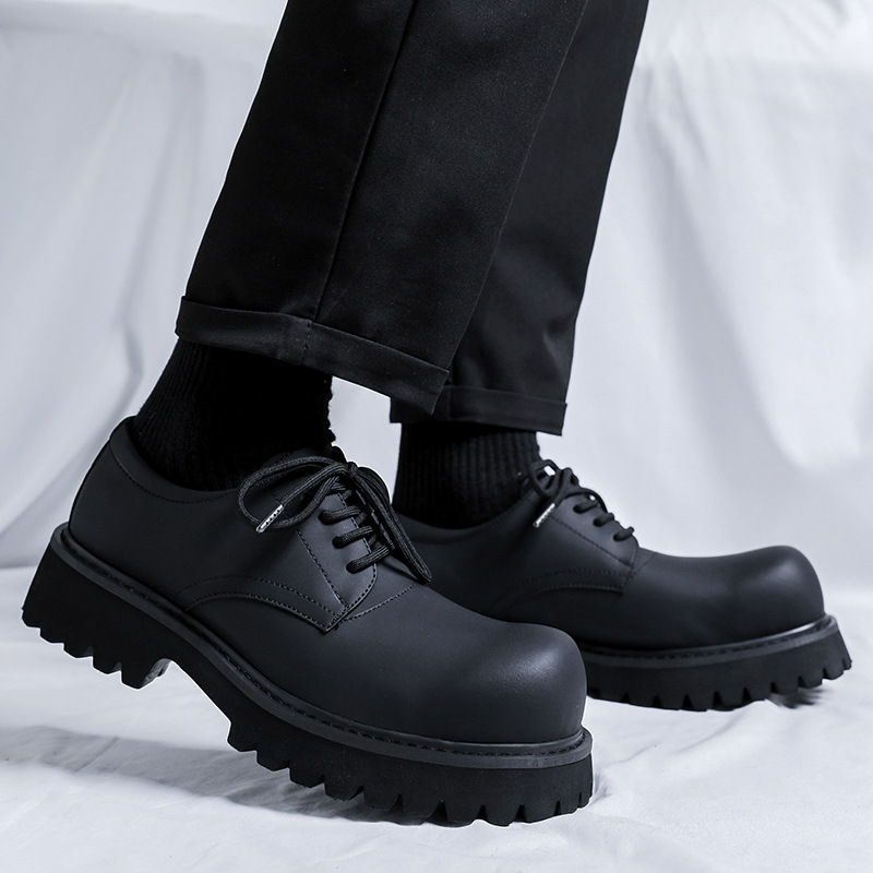 V ZERO FIVE Microfiber Leather Casual Shoes Men's Black