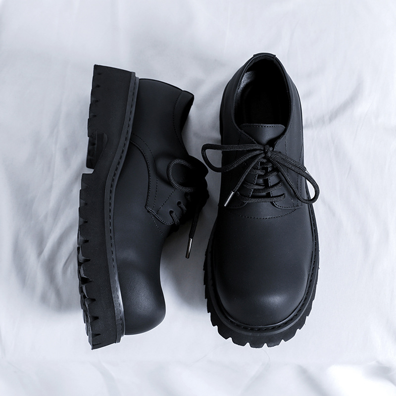 V ZERO FIVE Microfiber Leather Casual Shoes Men's Black
