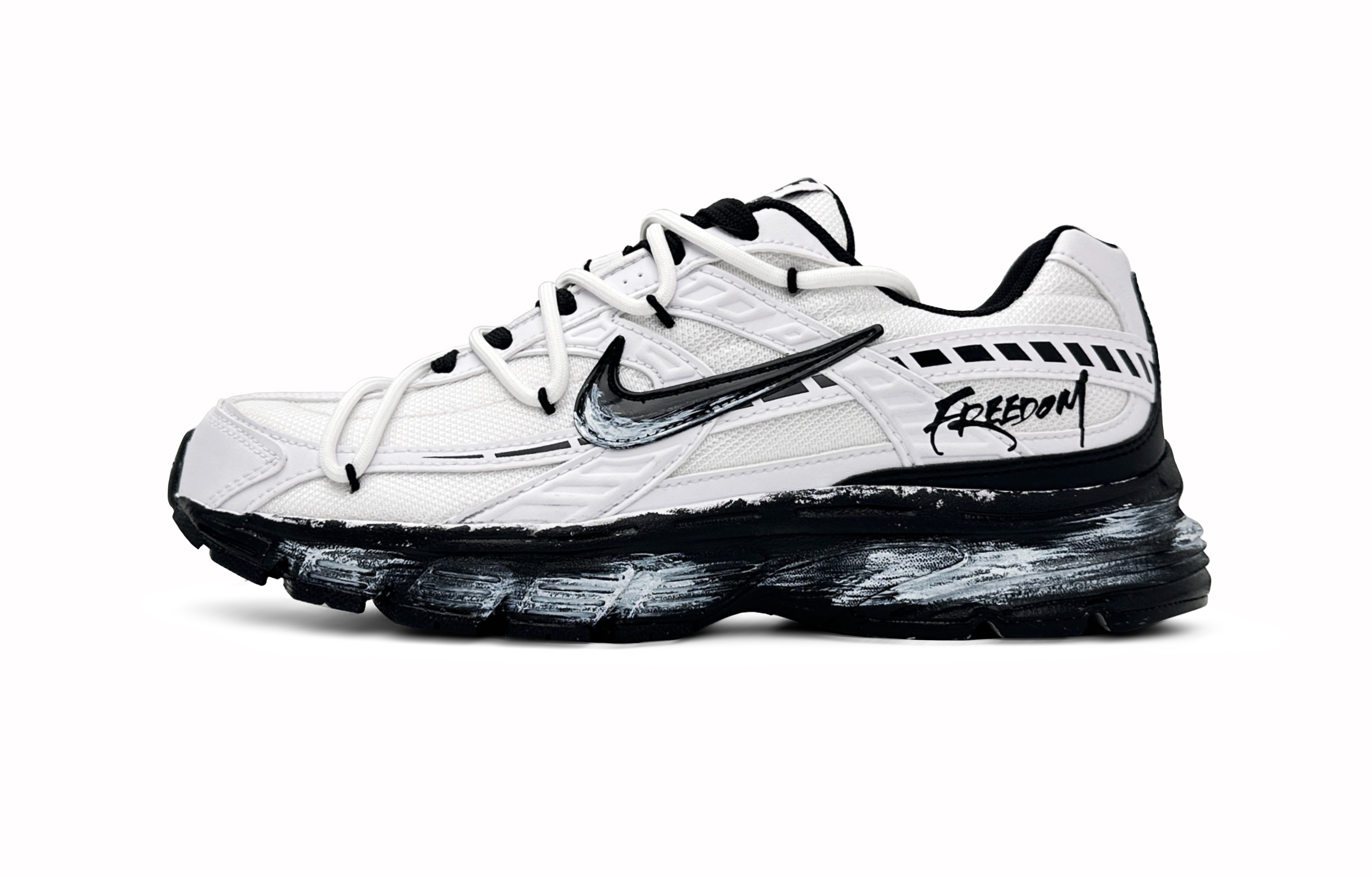 Nike Initiator Low top Running Shoes Unisex Black White