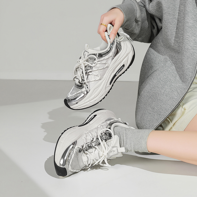 CN Cushioning Height Increasing Lightweight Breathable Slip Resistant Low top Casual City Commuting Running Shoes