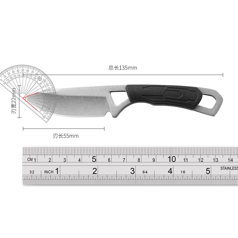 LENGBINGQI Mini Halter Knife, Personal Defense Necklace, Outdoor Survival Knife, Camping Survival Knife