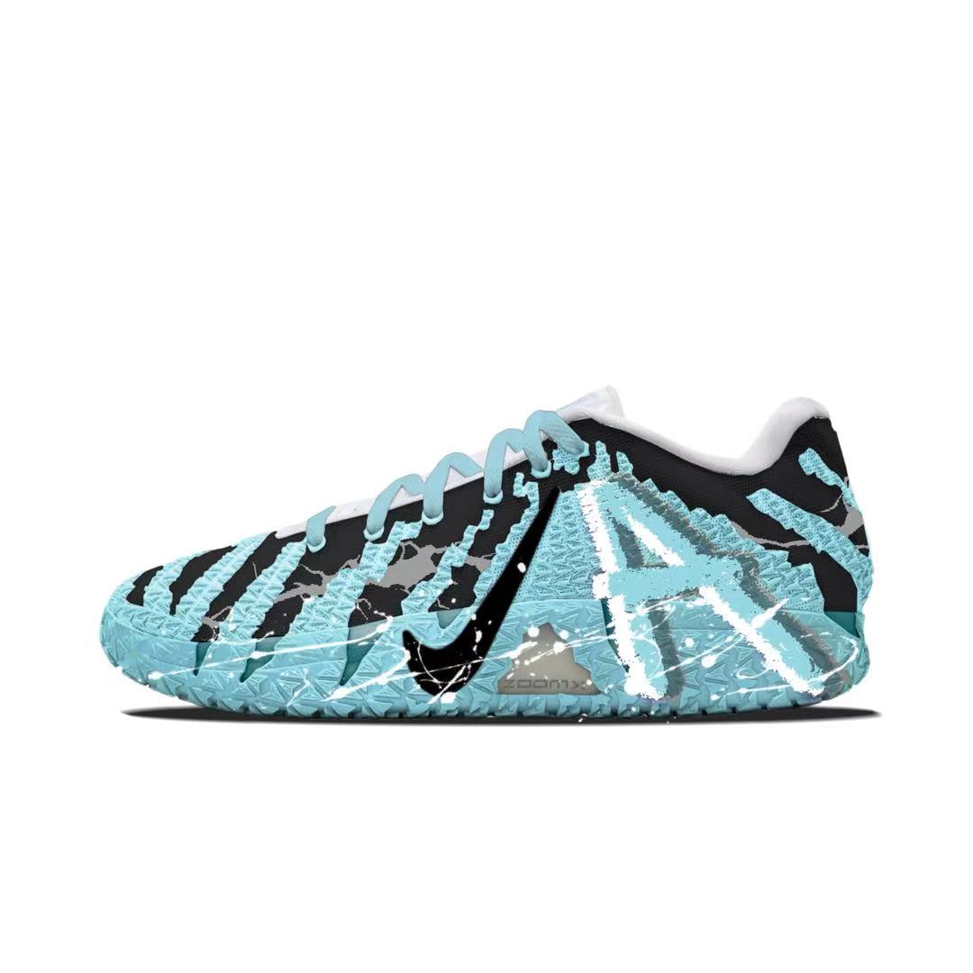 Nike Ja Morant 3 Hot Low top Basketball Shoes Unisex Blue Pink