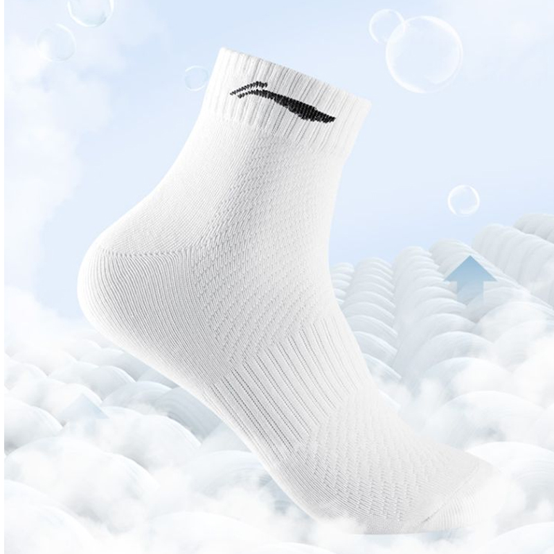 Li Ning Crew Socks Unisex 6 Pack