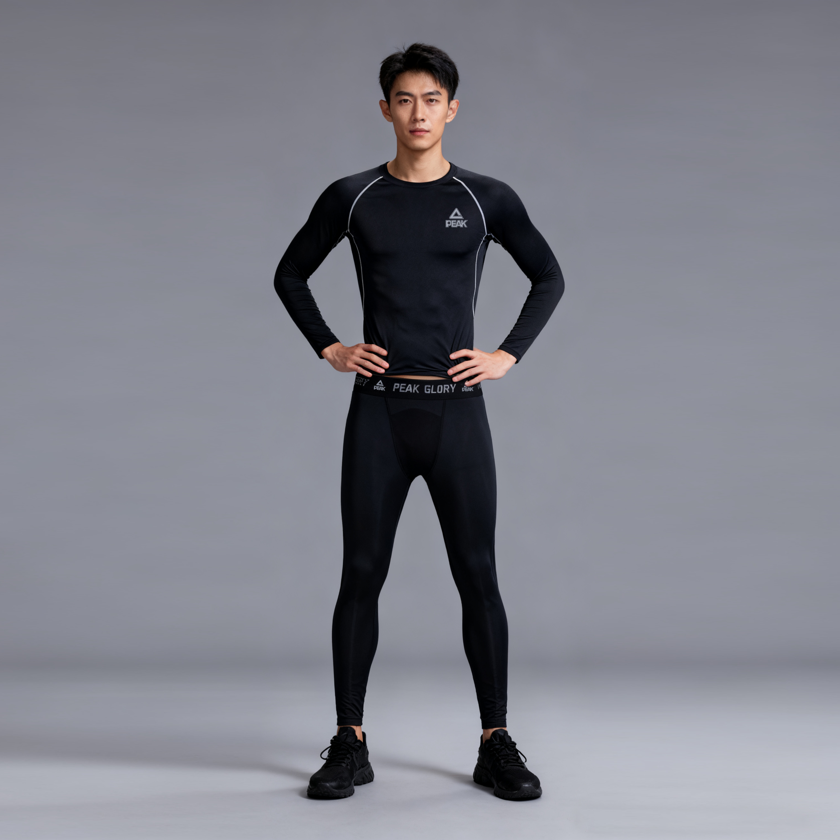 PEAK Fitness Sets Unisex Crew Neck Moderate
