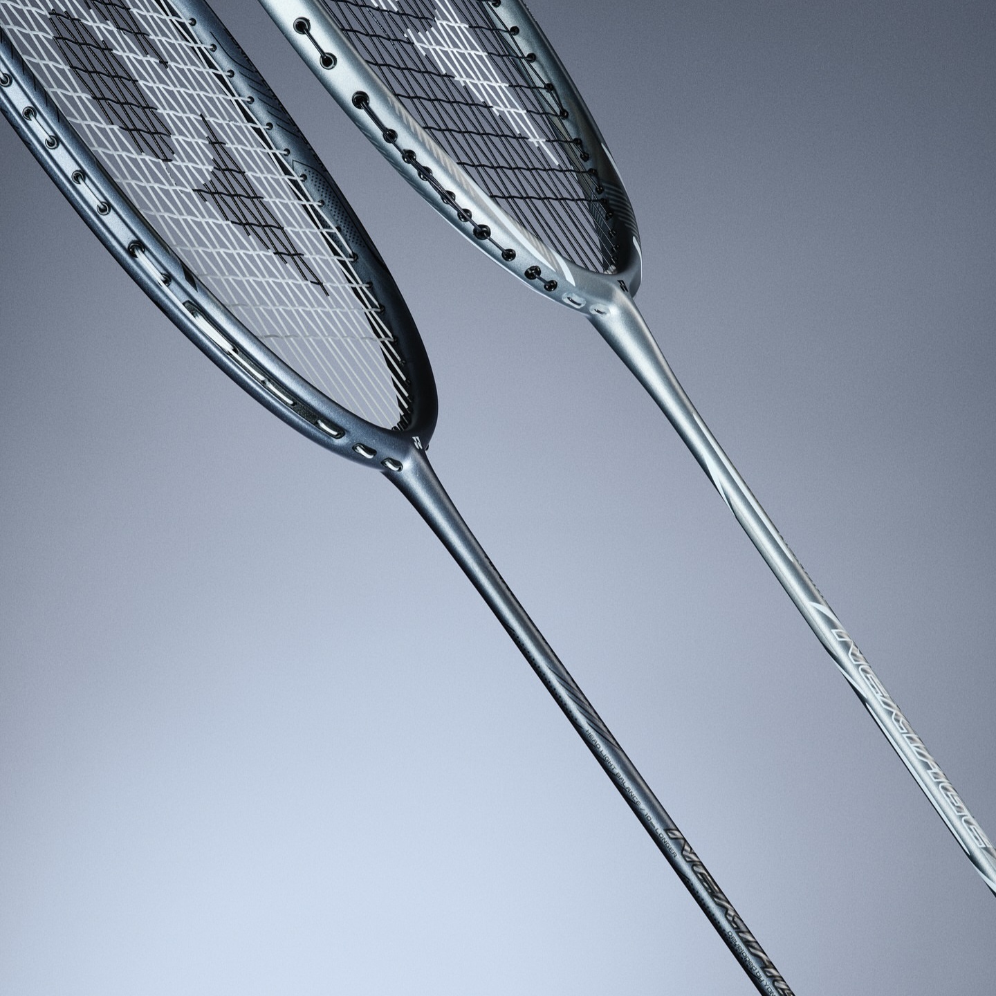 YONEX AXNT Silver Cut Full Carbon Badminton Rackets Offensive Type Heavy Head, Stiff Shaft Upper Class 4U/G5 Silver