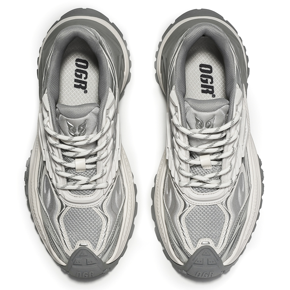 OGR Cobra Low top Running Shoes Unisex Beiya Silver