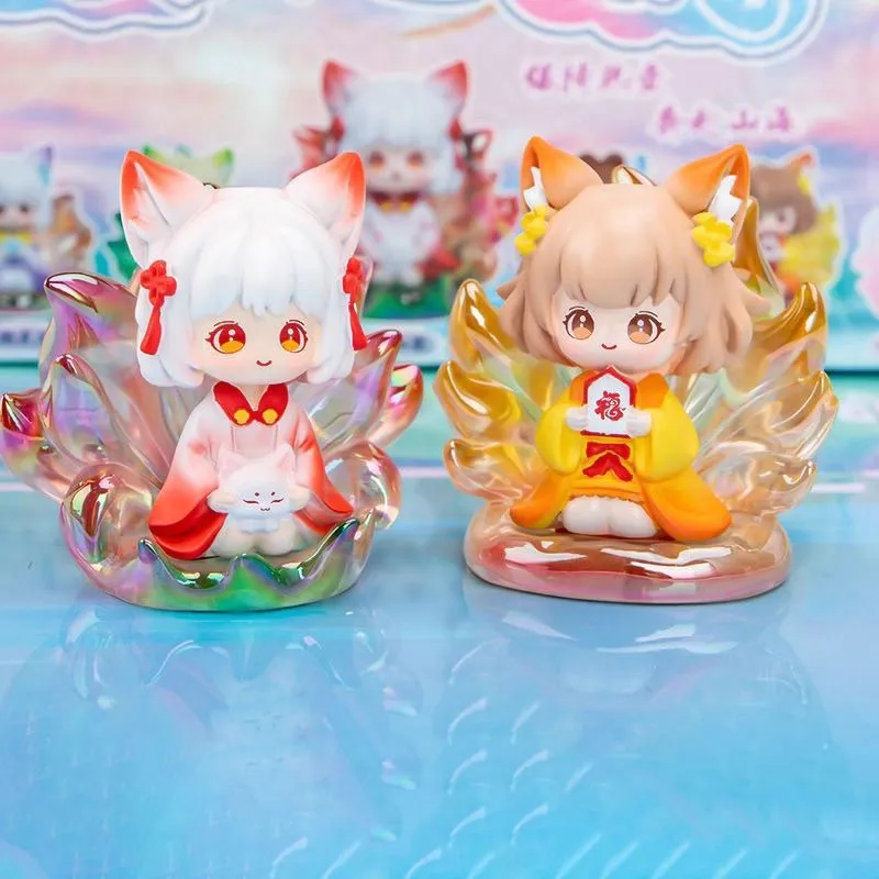 Barbne Ling Лиса Spirit Cute Fox Blind Box Single Mystery Box Full Box 6 Pack