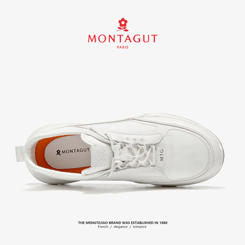 Montagut Top Grain Cow Leather Low top Running Shoes Men’s