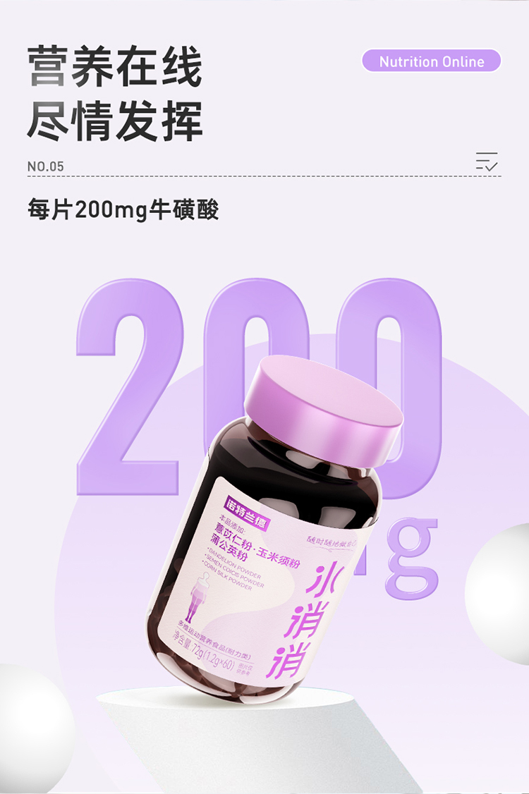 【Hong Kong Direct Mail】Nutrland Water Dissolving 60 capsules/bottle Carb Blocker Water Retention Swelling Reduction