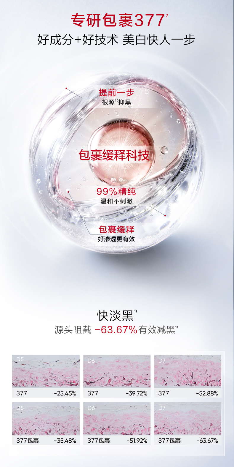 【Expédition directe depuis Hong Kong】 Hanhoo 377 White Waist sérum et lait à usage unique 45 pièces, atténue les rides, illumine, améliore le teint terne et rugueux