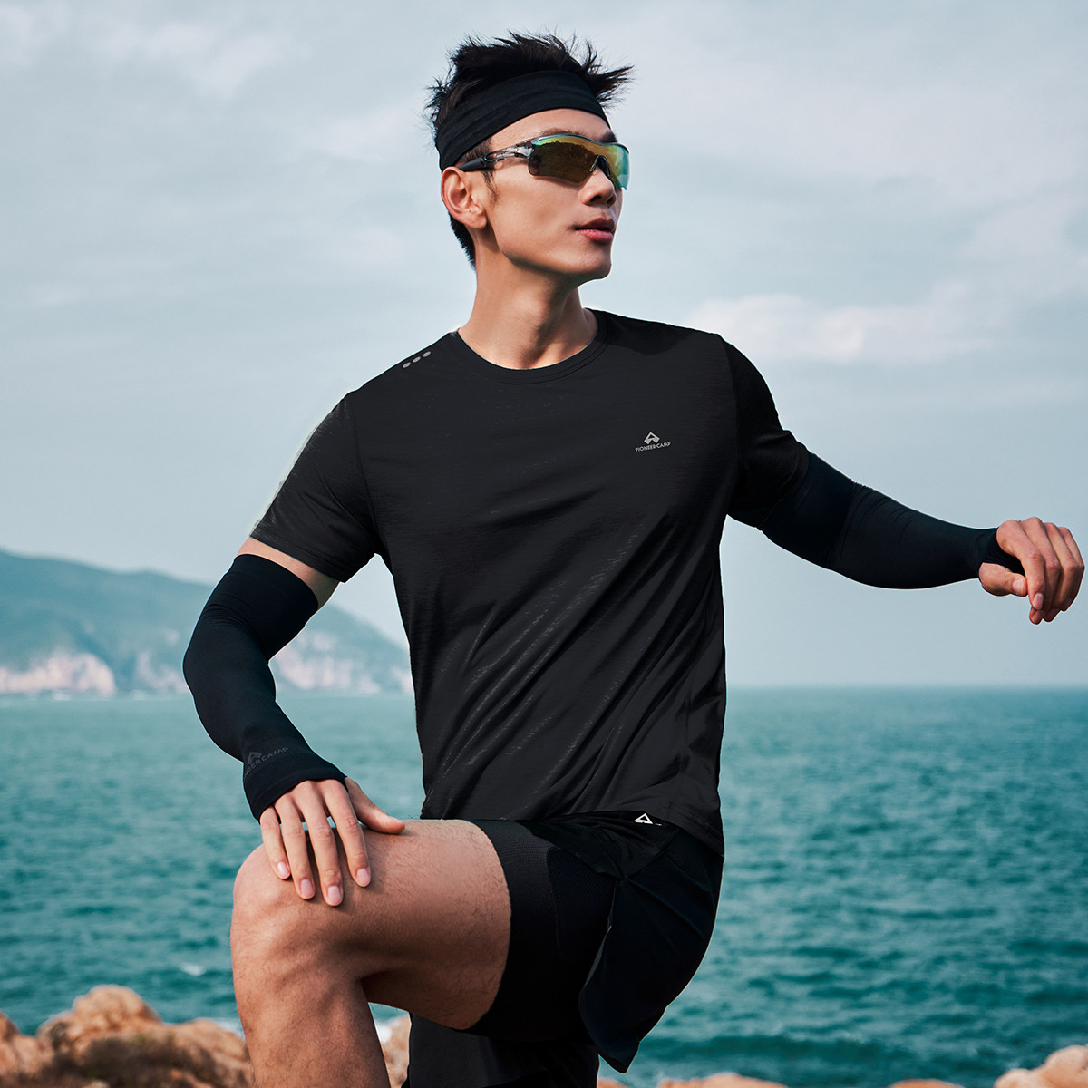 PIONEER CAMP Quick Dry T Shirts Unisex Crew Neck