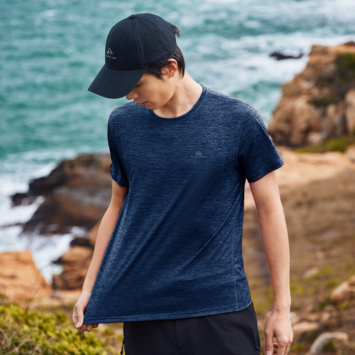 PIONEER CAMP Quick Dry T Shirts Unisex Crew Neck