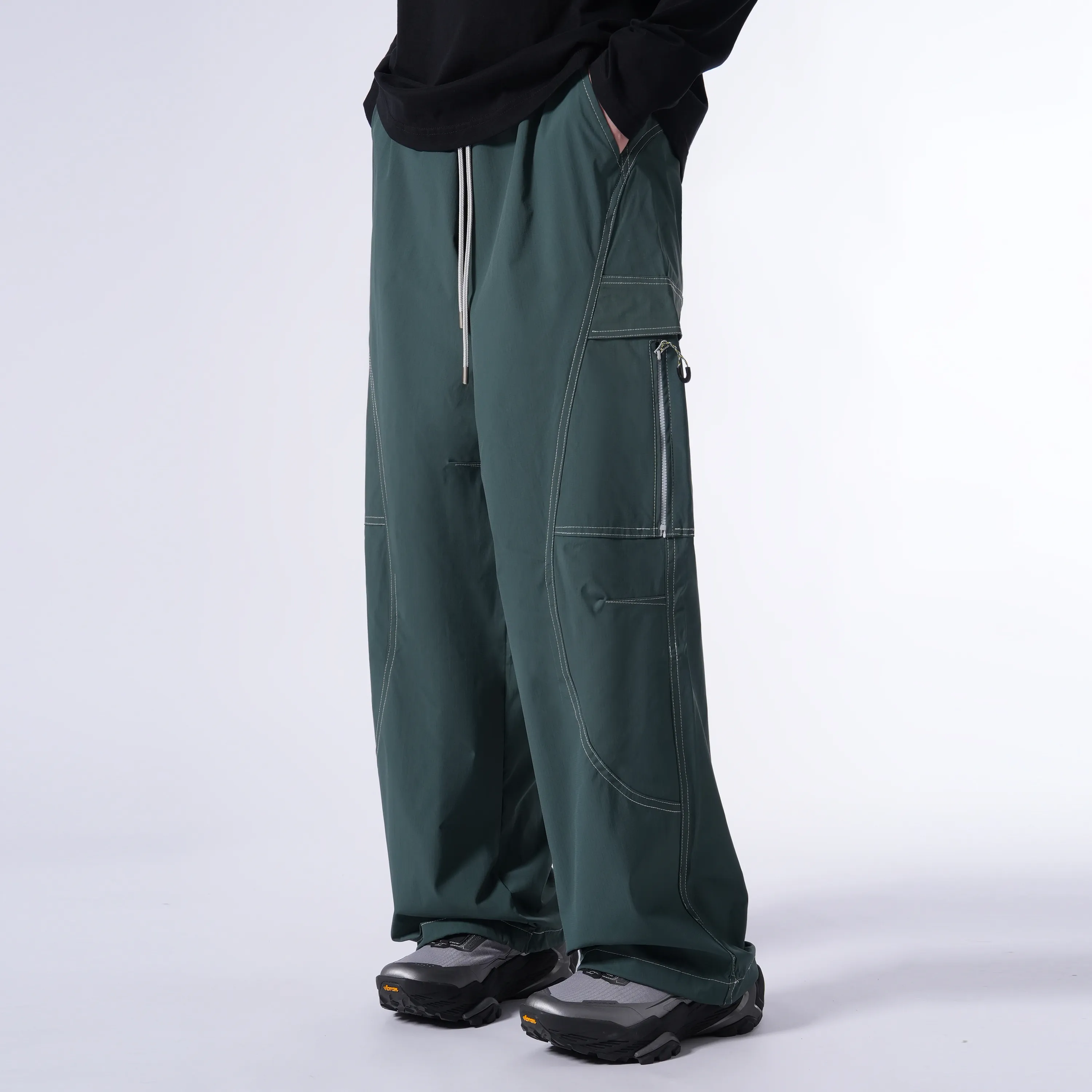 LEIMO Бирюзовые Зеленые Унисекс Карго Брюки