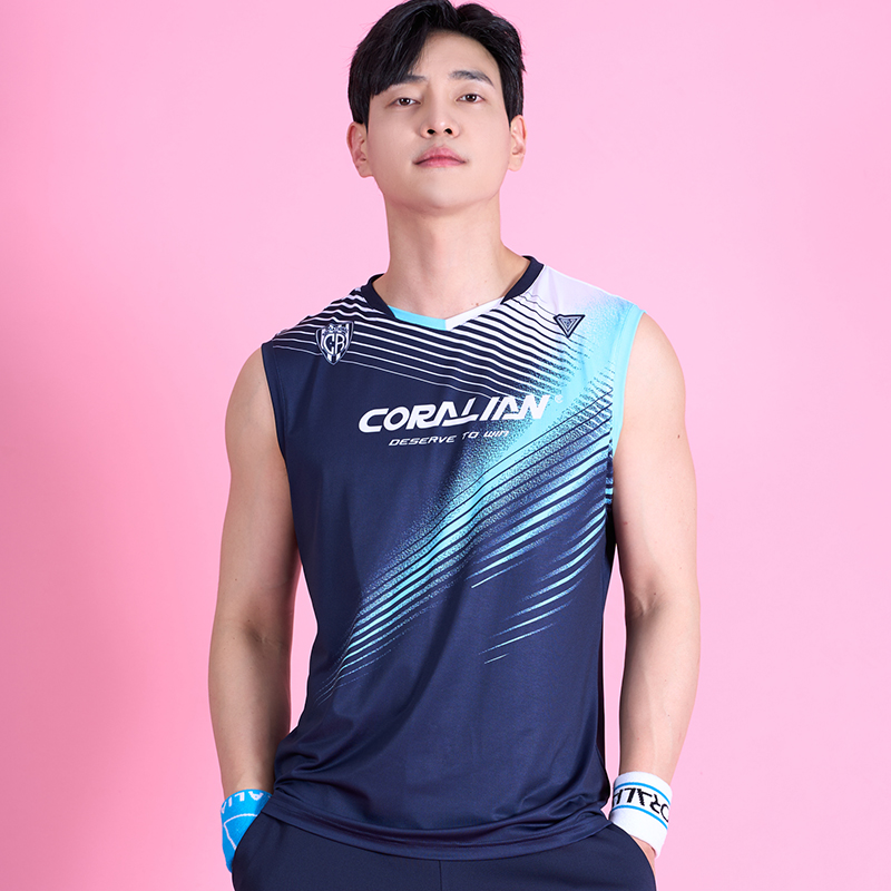 CORALIAN Badminton Jersey Men’s Blue