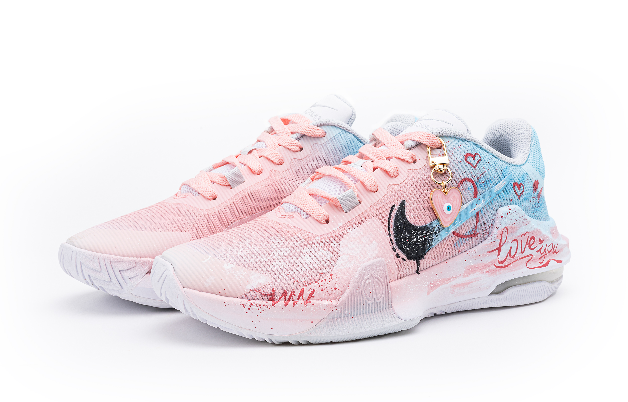 Nike Air Max Impact 4 Star Moon Night Fantasy Mesh Cushioning Slip Resistant Low top Basketball Shoes Men’s Blue Pink
