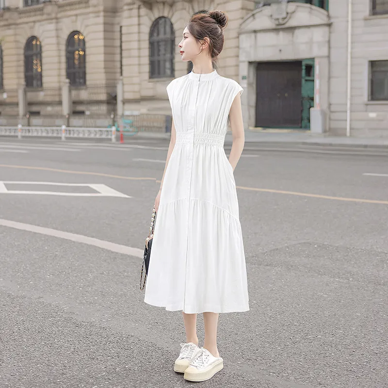 Cypress House Sleeveless Dress Women's White