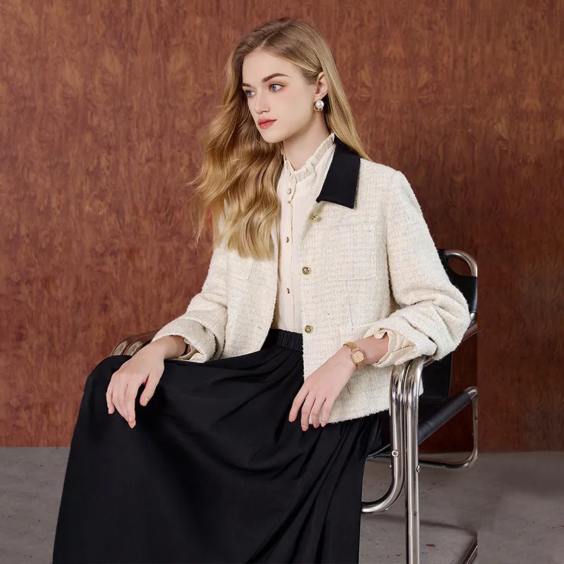 TOUCH Cropped Coat Women's Beige