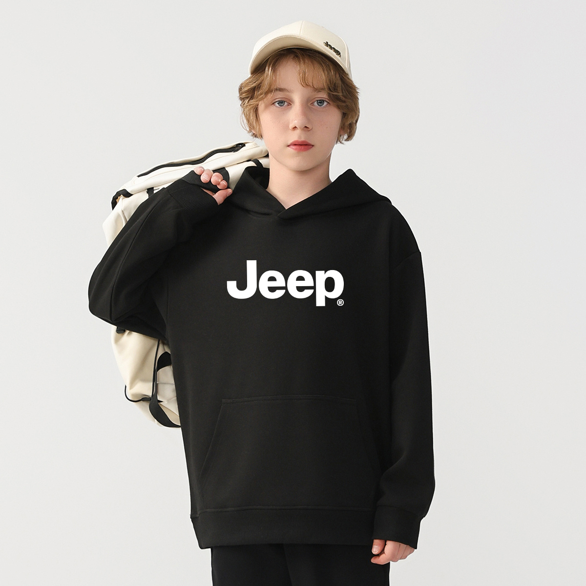 Свитшот Jeep Леттер (серый) — фото 4