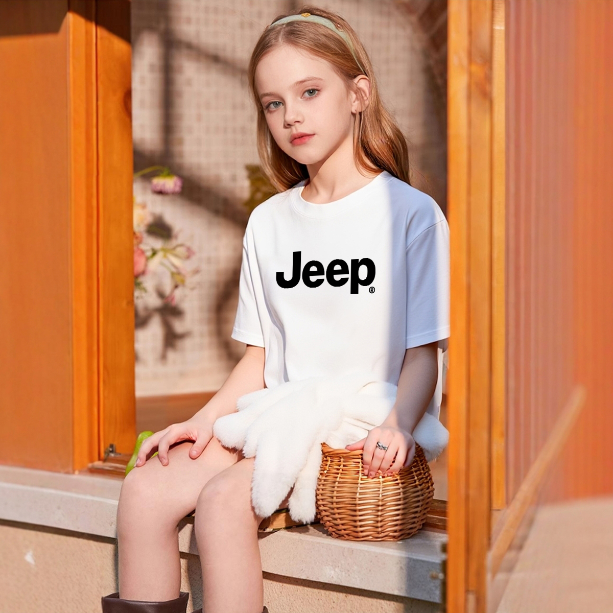 Футболка Jeep (бежевый) — фото 7