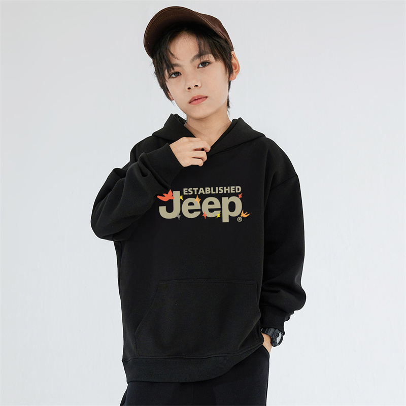Унисекс худи Jeep logo (серый) — фото 6
