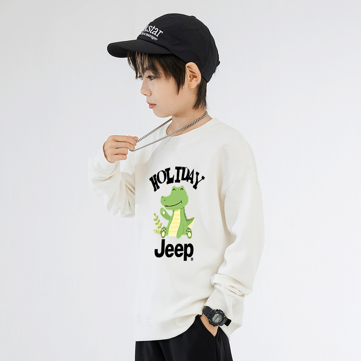 Толстовка Jeep (черная) — фото 3