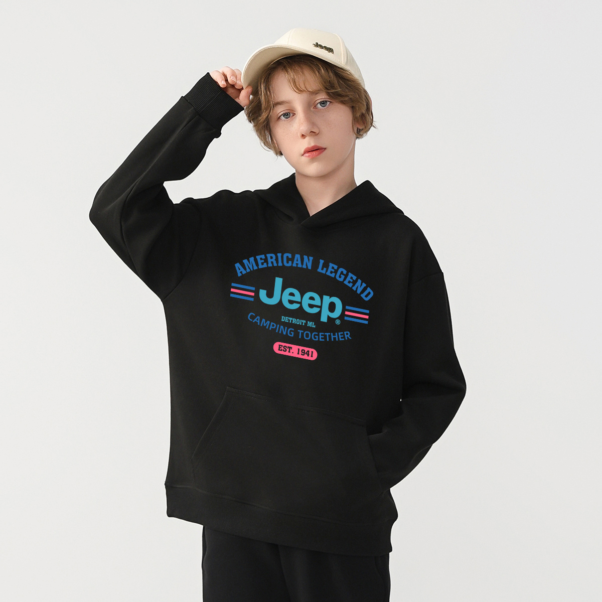 Худи Jeep (серое) — фото 3