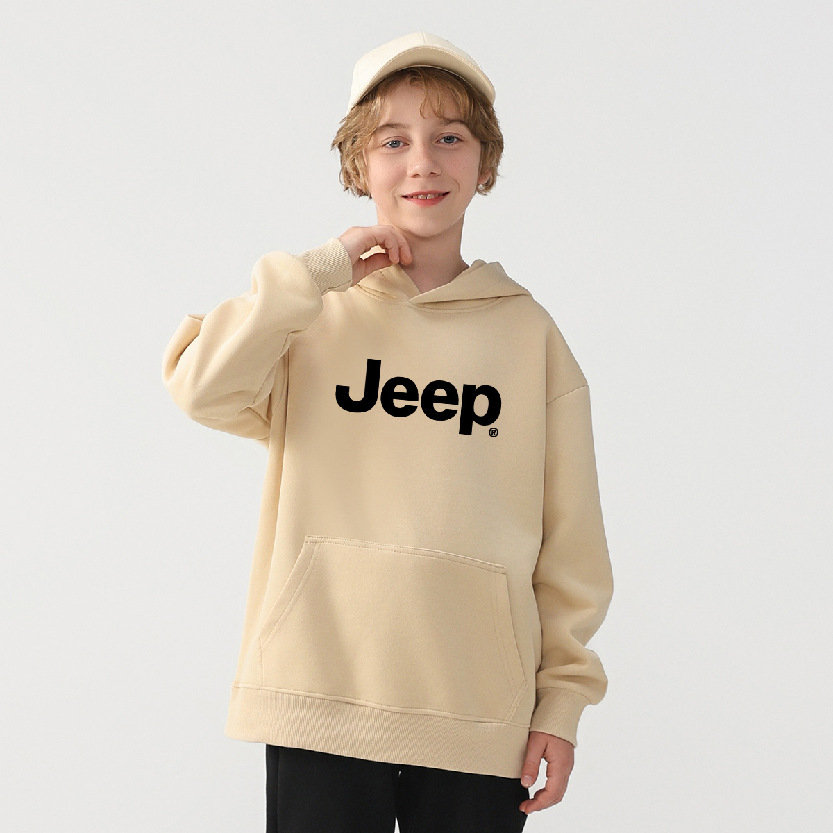 Свитшот Jeep Леттер (серый) — фото 15