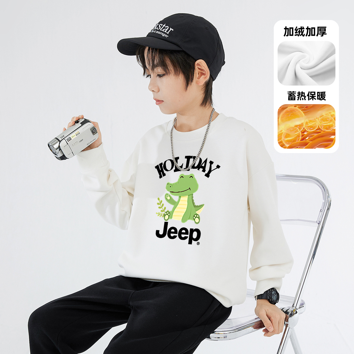 Толстовка Jeep (черная) — фото 19