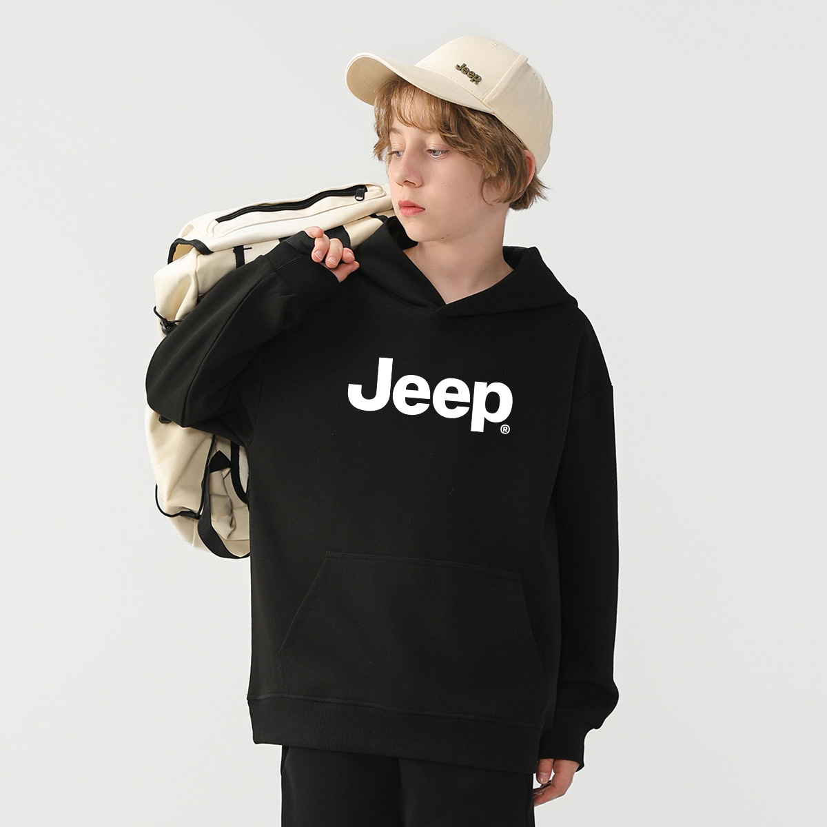 Свитшот Jeep Леттер (серый) — фото 5
