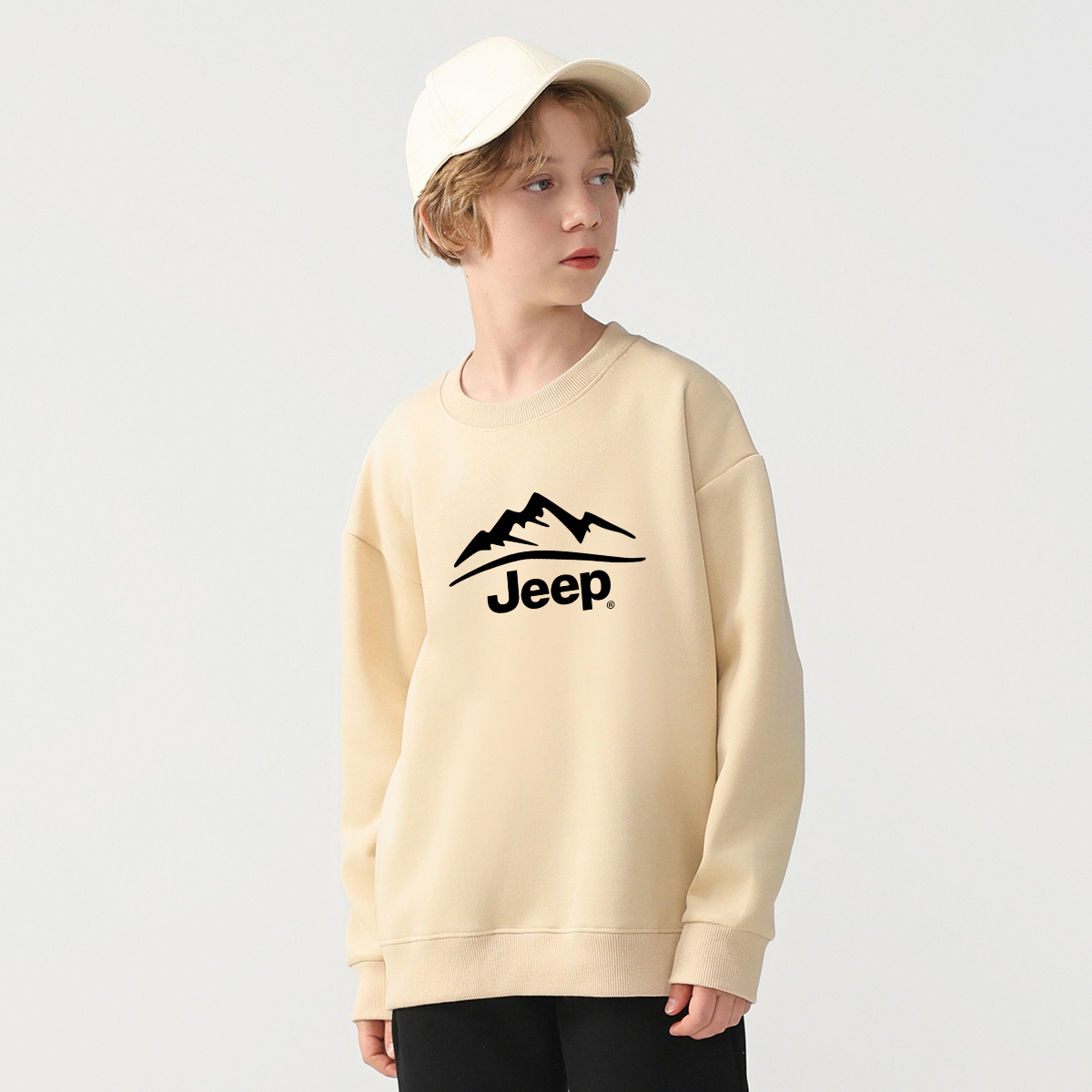 Свитшот Jeep logo (серый) — фото 26