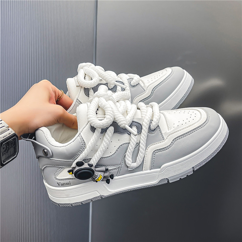 VANSSI Microfiber Leather Low top Skateboard Shoes Men's