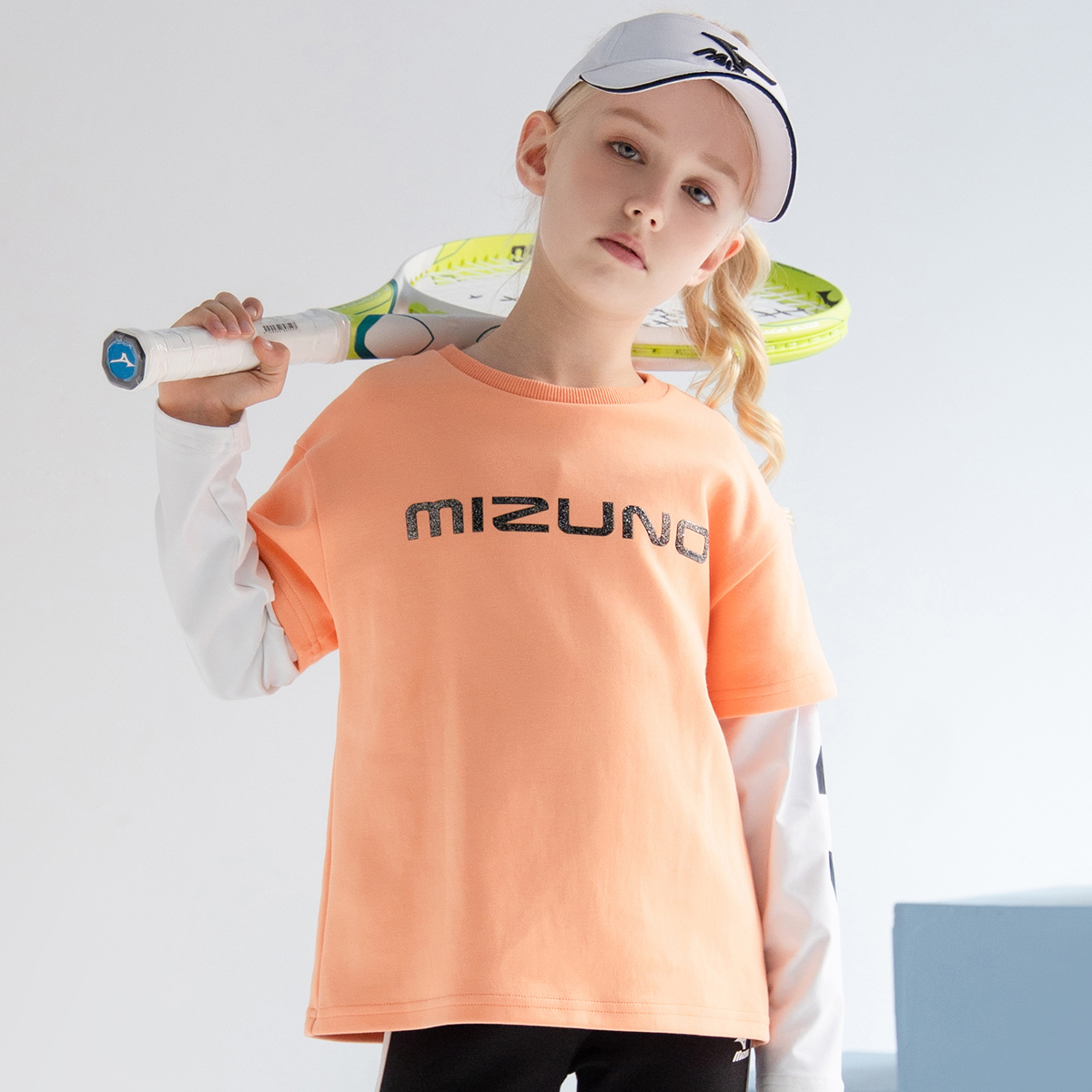Женский свитшот Mizuno (синий) — фото 8