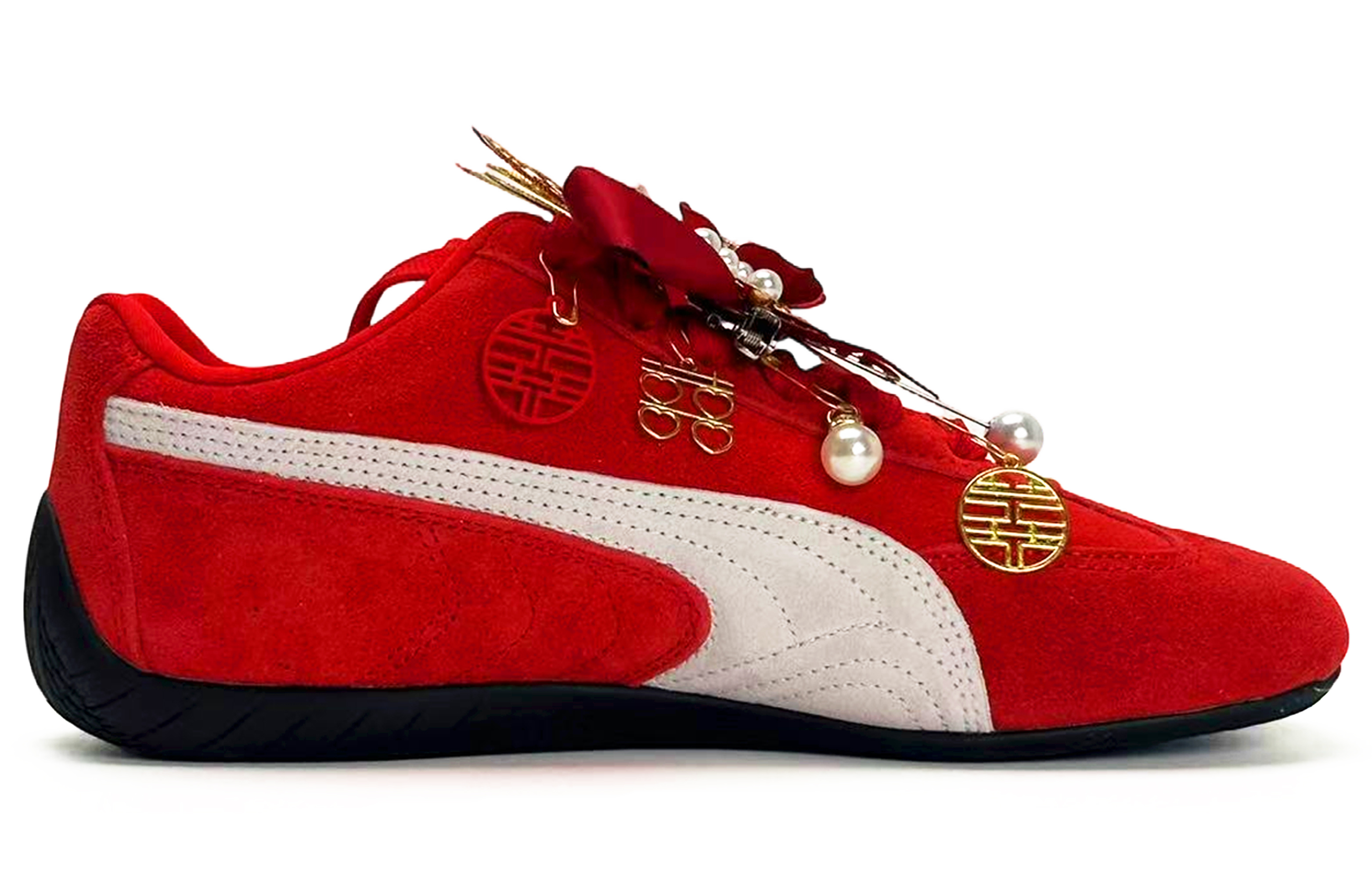 PUMA Speedcat Harmony And Harmony, Fashion Versatile Leather Slip Resistant Abrasion Resistant Low top Training Shoes