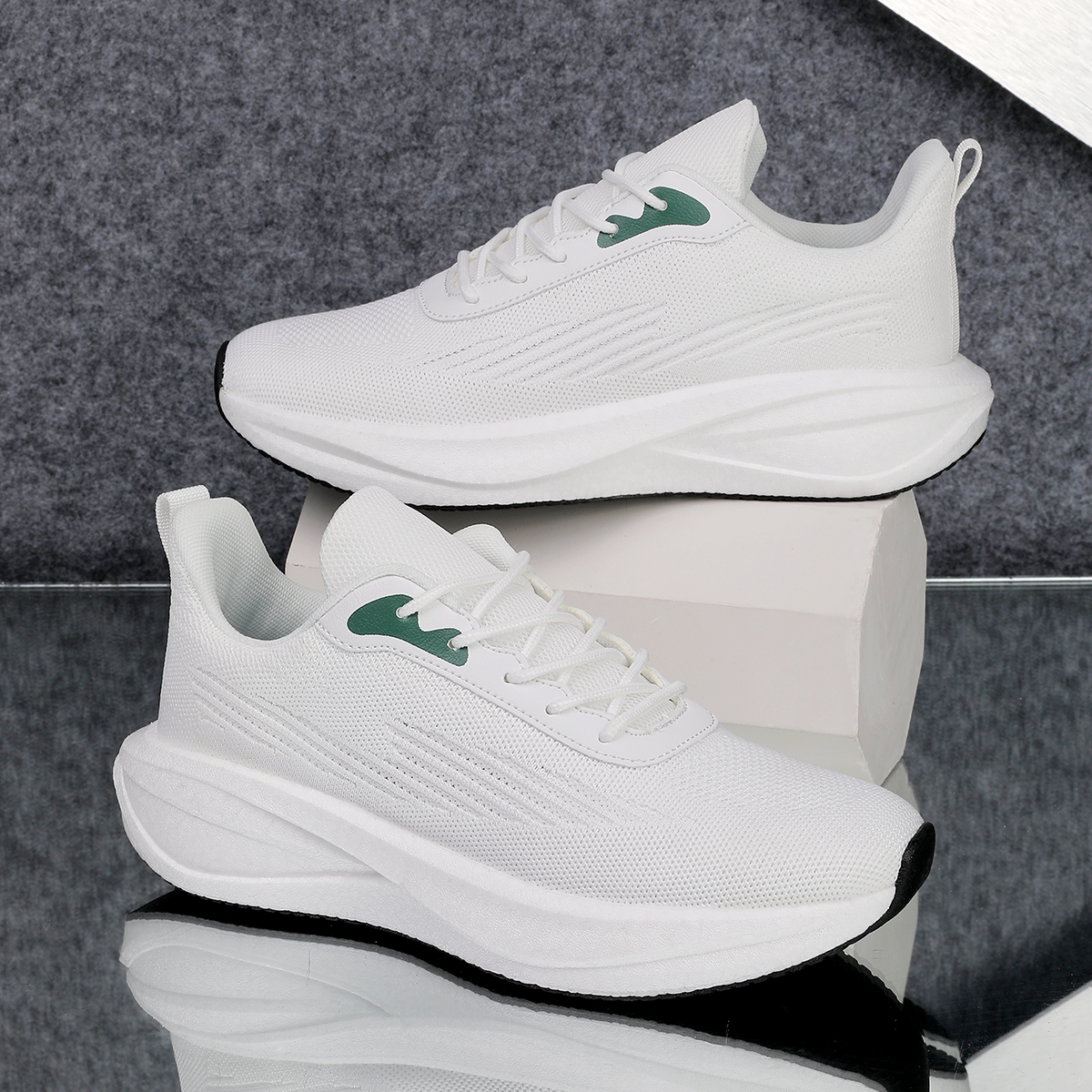 KYMOOU Cushioning Slip Resistant Breathable Low top Casual Training Sprint City Commuting Running Shoes Men’s