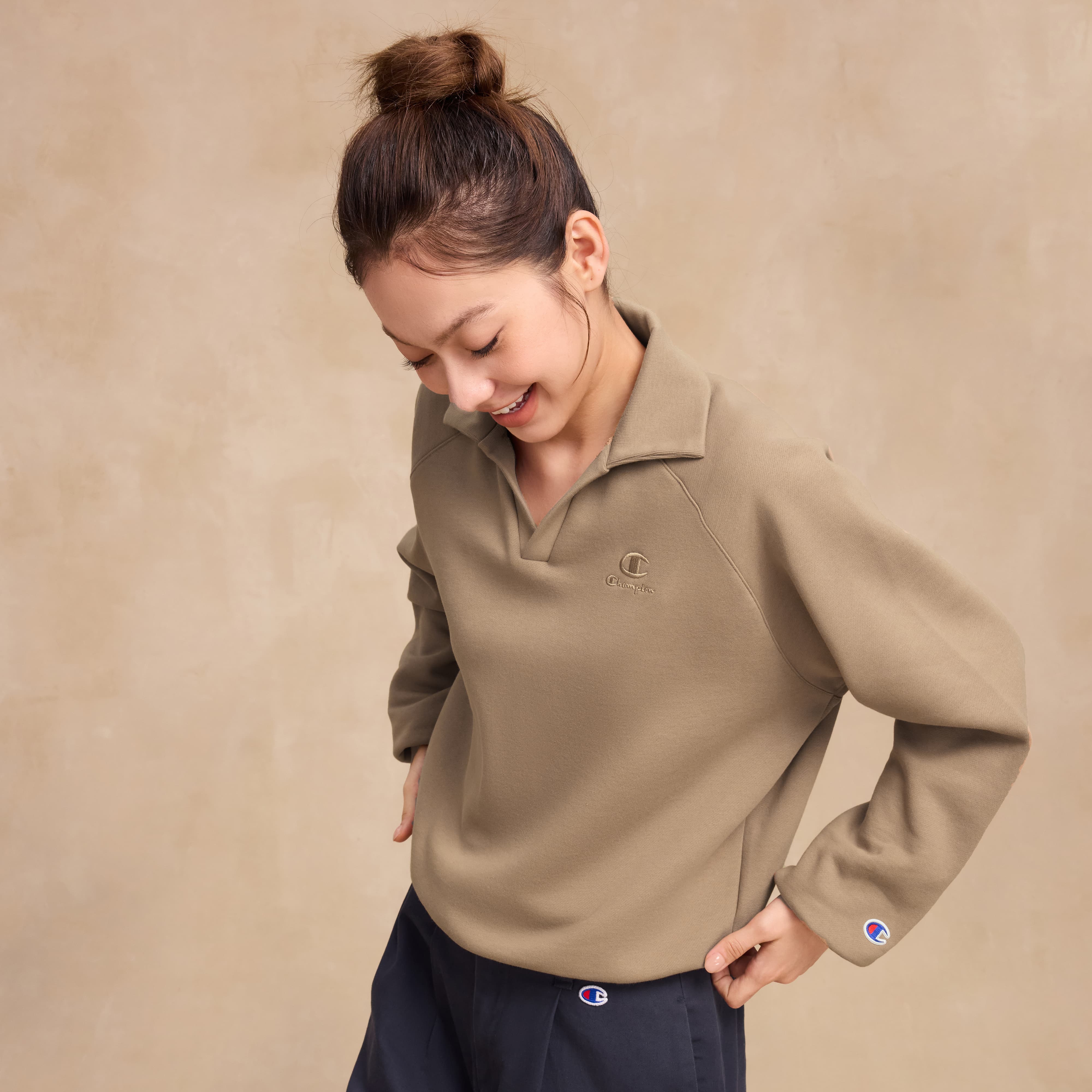Женское худи Champion FW25 (серое) — фото 15