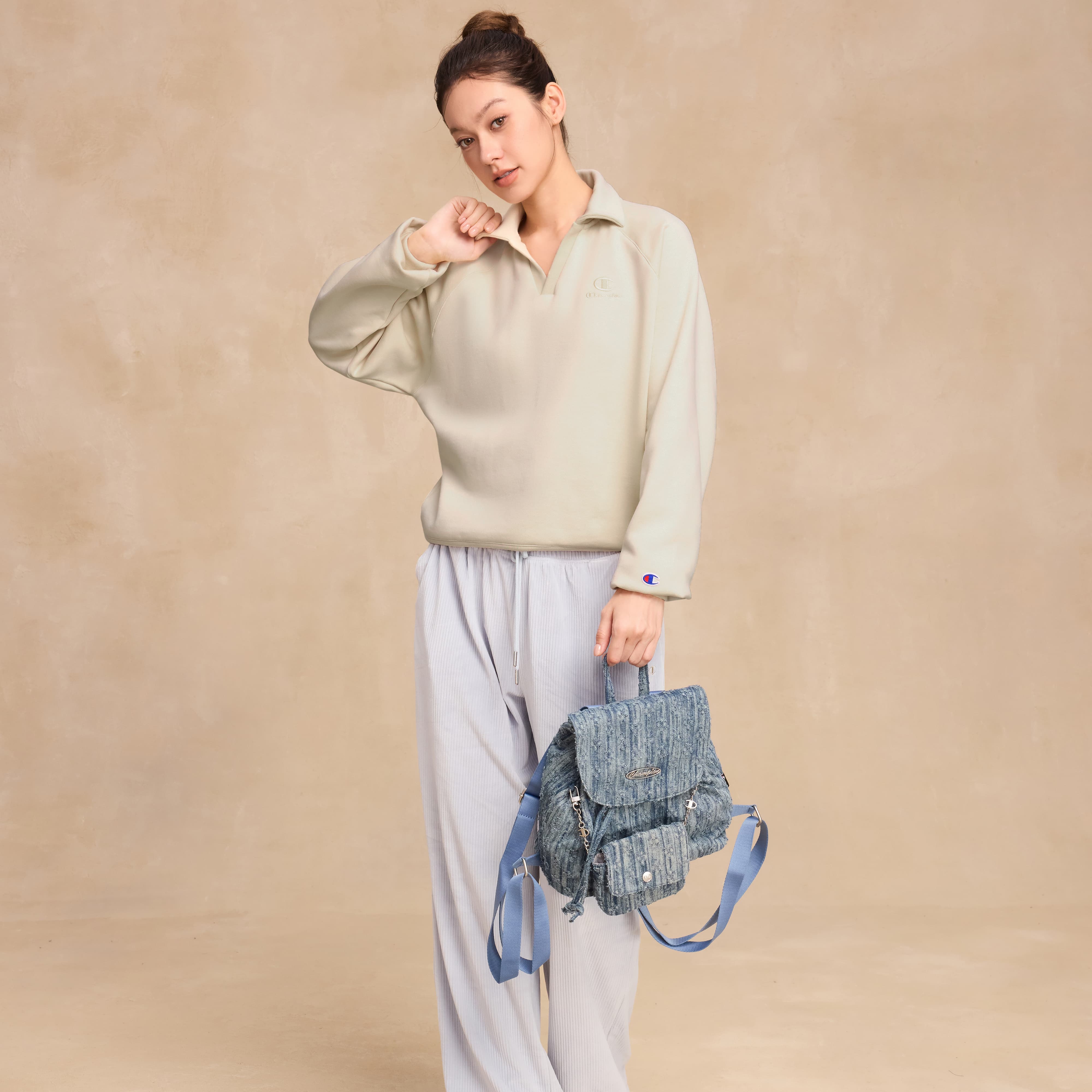Женское худи Champion FW25 (серое) — фото 8