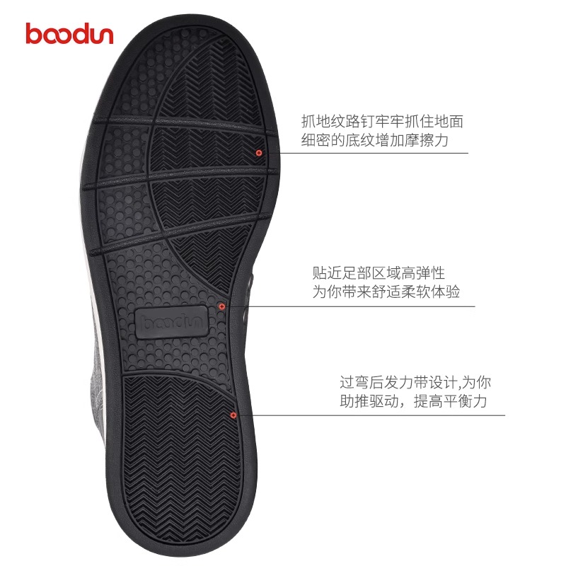 BOODUN Budon Slip Resistant Abrasion Resistant Slip Resistant Abrasion Resistant Mid top Cycling Shoes Unisex Gray