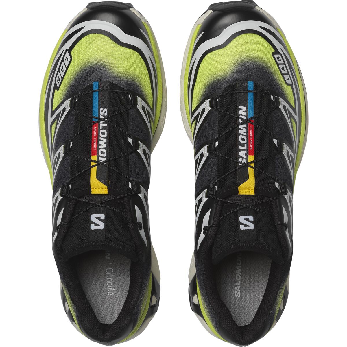 SALOMON XT 6 Casual Trail Running City Commuting Running Shoes Unisex Black Yellow