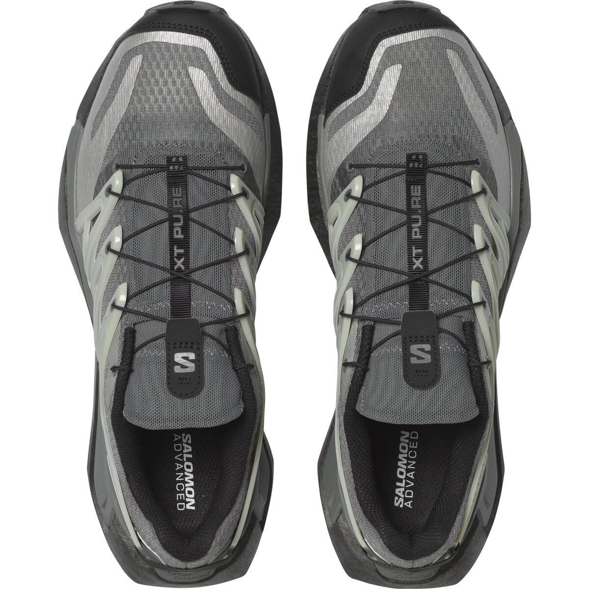 SALOMON XT PU.RE ADVANCED Cushioning Abrasion Resistant Coverage Support Lightweight Casual Running Shoes Unisex Gray