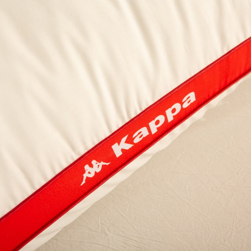 Kappa trendy sporty 3D feather velvet pillow core, fashionable 3D pillow cervical pillow for single student dormitory, size 48x74cm, available in low, medium, and high firmness with soy fluffy pillow, single piece or home use pair pillows/pillow core