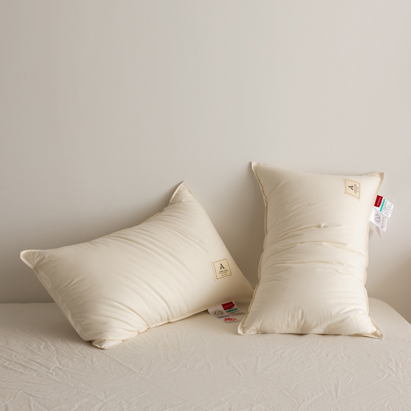 Kappa trendy sporty 3D feather velvet pillow core, fashionable 3D pillow cervical pillow for single student dormitory, size 48x74cm, available in low, medium, and high firmness with soy fluffy pillow, single piece or home use pair pillows/pillow core