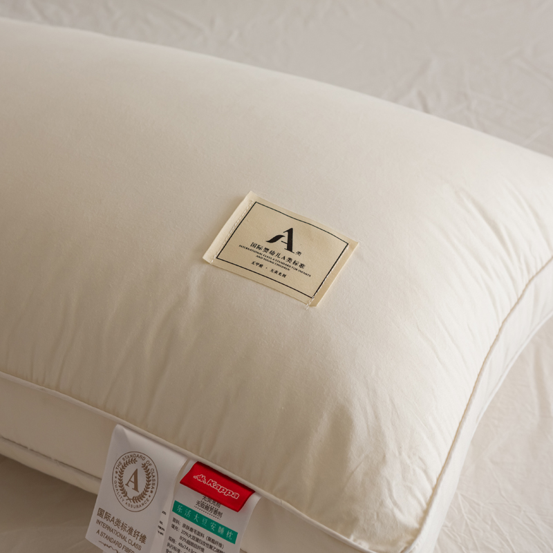 Kappa trendy sporty 3D feather velvet pillow core, fashionable 3D pillow cervical pillow for single student dormitory, size 48x74cm, available in low, medium, and high firmness with soy fluffy pillow, single piece or home use pair pillows/pillow core