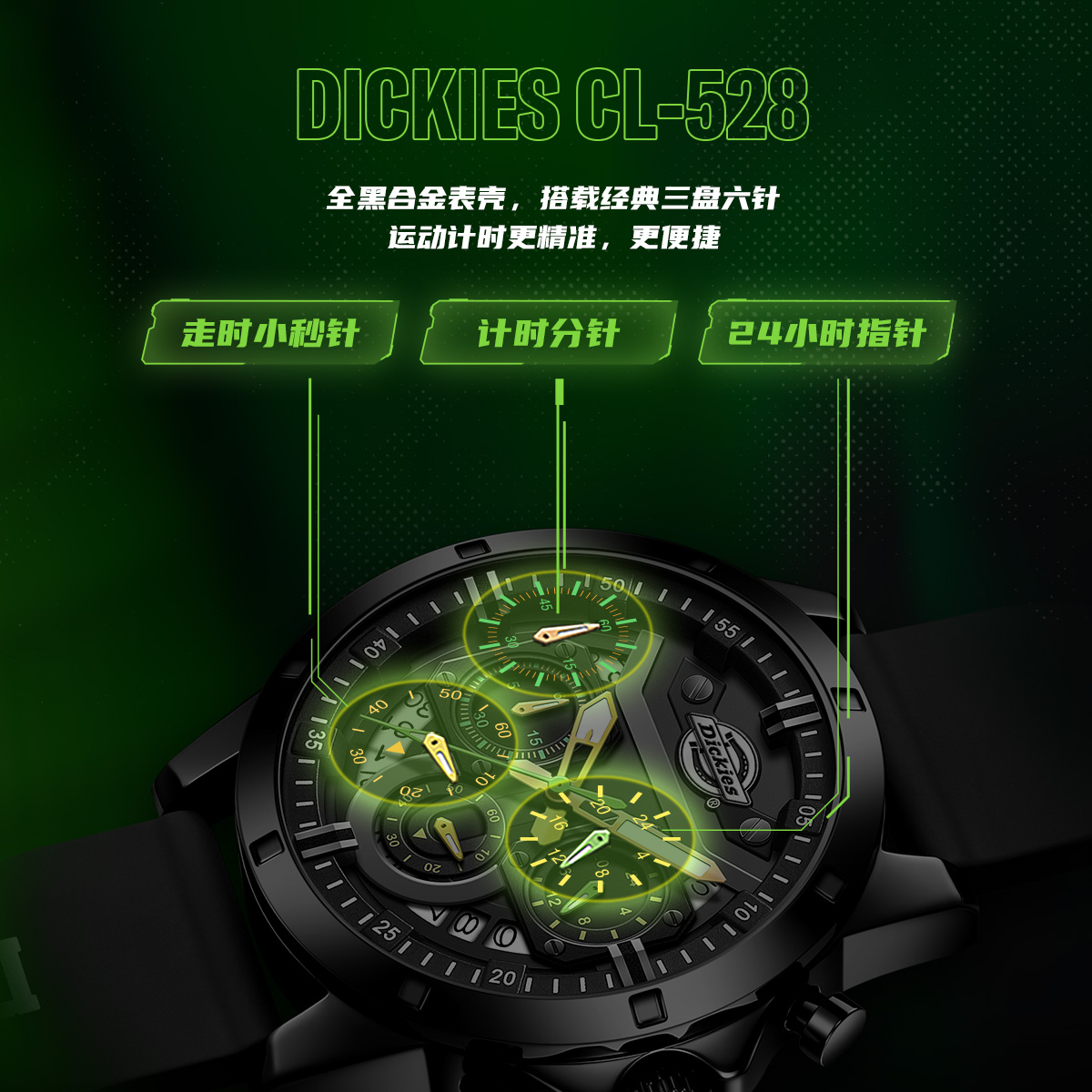 Часы Dickies (черные) — фото 22