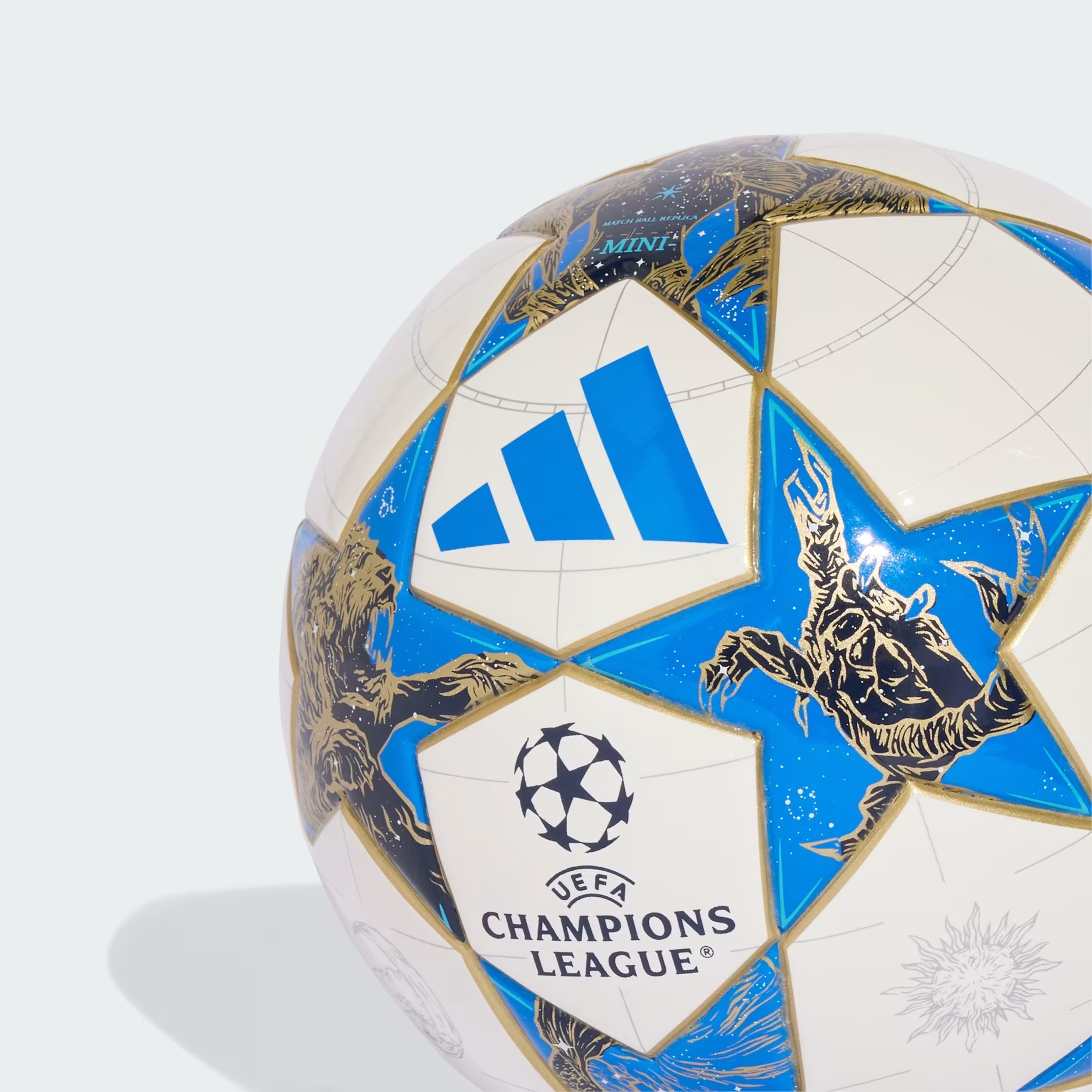 Adidas Size 1 Soccer Ball Pu Unisex Blue White