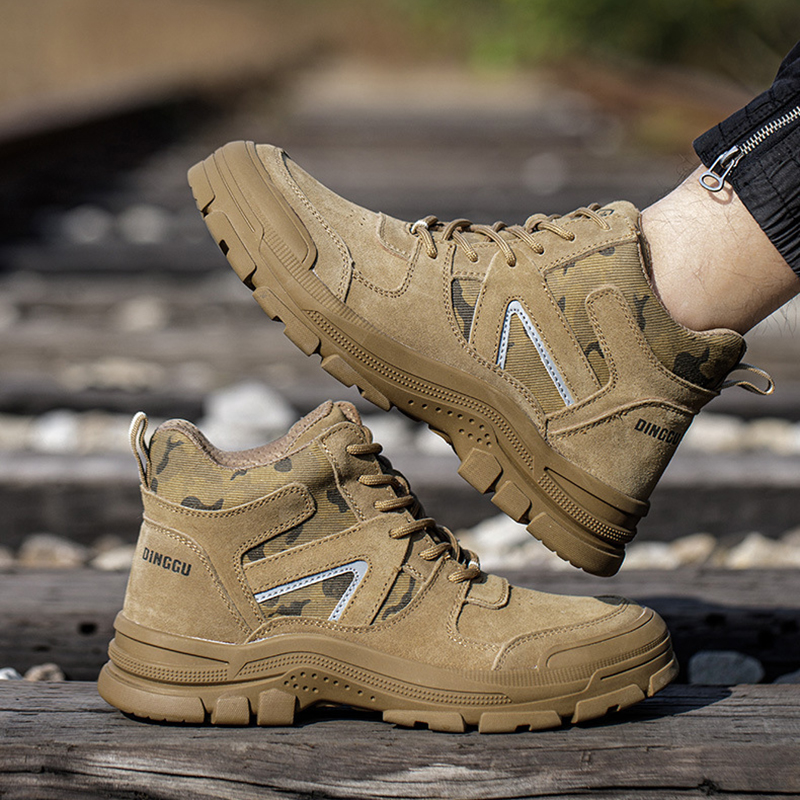 DINGGU Safety & Protective Shoes Men’s High Top