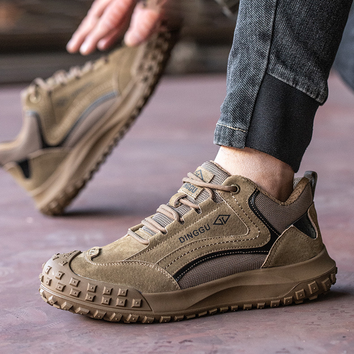 DINGGU Safety & Protective Shoes Men’s Low Top