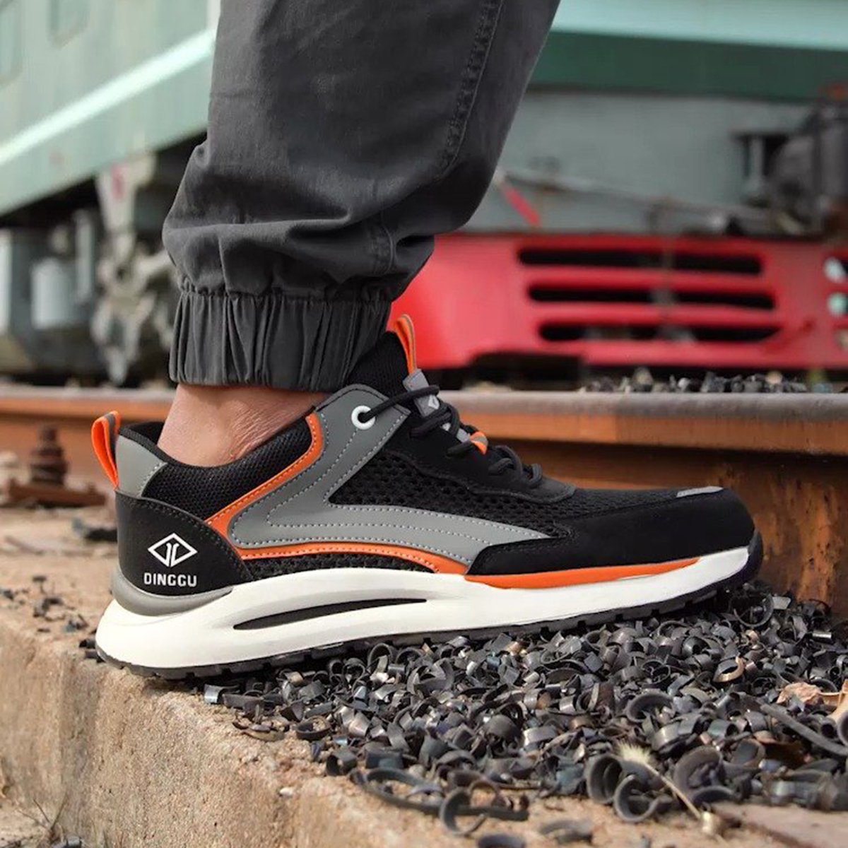 DINGGU Safety & Protective Shoes Men’s Low Top