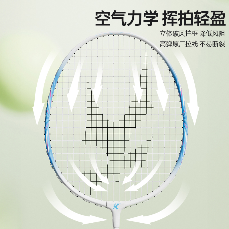 Li Ning x Kason CA3000TD Carbon Aluminum Badminton Rackets Control Type All around Defense Entry level Unisex 2UG5