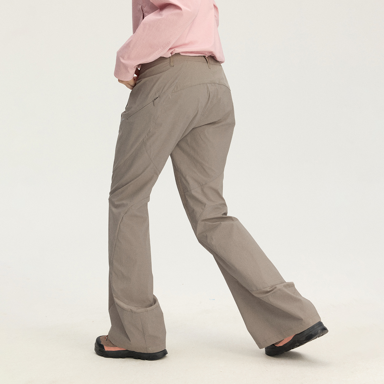 Женские штаны NOTHOMME Flare Pants (однотонные серые) — фото 9