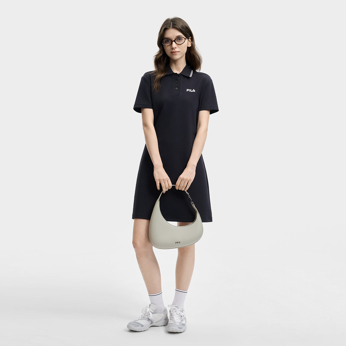 Женская сумка Fila Heritage PU (серая) — фото 7